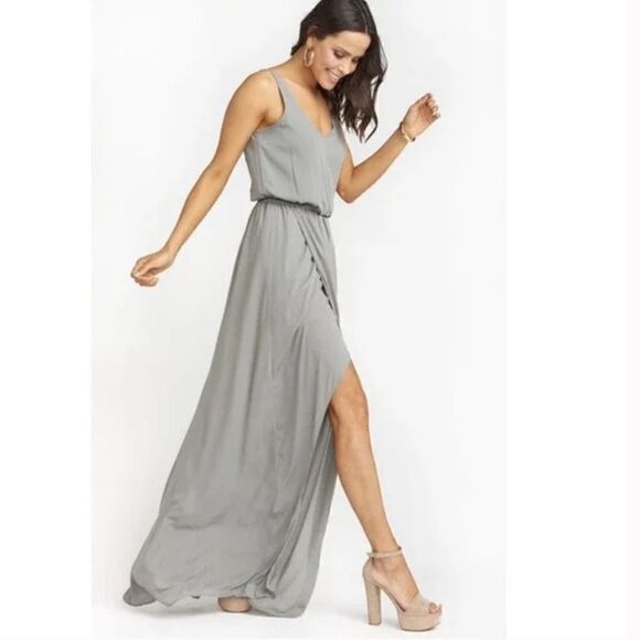NWT Show Me Your MuMu Kendall Maxi Dress - Steel Magnolia Small - Picture 8 of 8